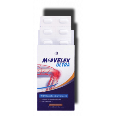 MOVELEX ULTRA WITH BLACKSEED & TURMERIC FOR HEALTHY JOINTS & BONES 30 HARD GELATIN CAPSULES